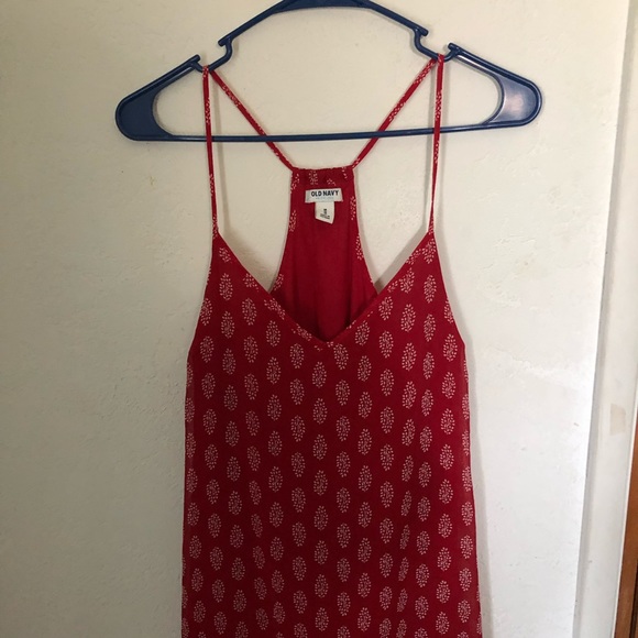 Red Summer Dress Medium Old Navy - Picture 4 of 7